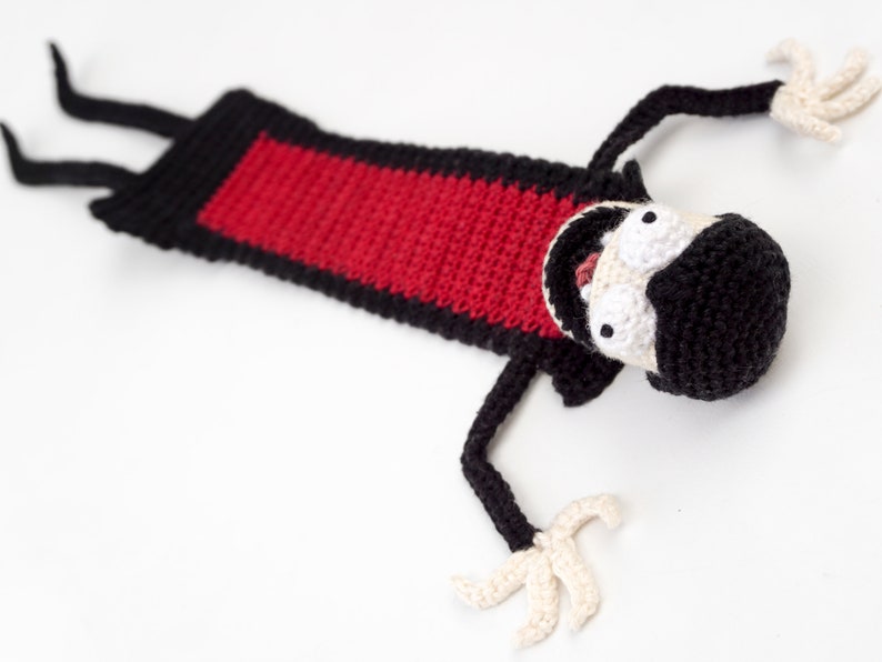 Vampire Bookmark Crochet Pattern Amigurumi PDF Pattern image 5