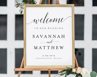 wedding welcome sign etsy