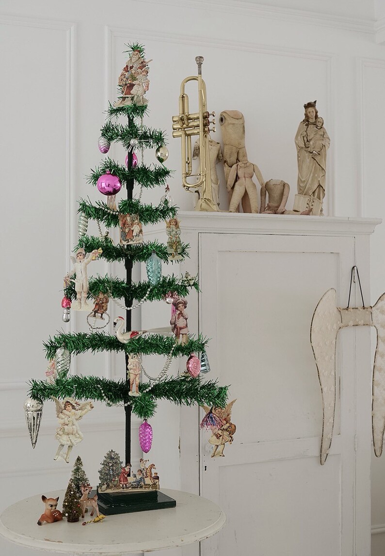 RESERVED FOR SHARON Vintage feathertree Christmas tree with Etsy