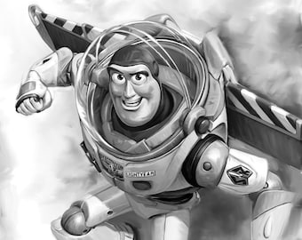 Buzz Lightyear Toy Story custom poster