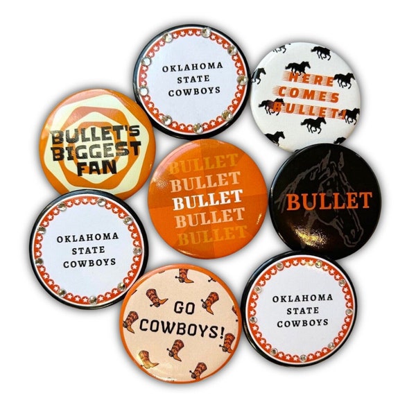 2.25-inch Oklahoma State Game Day Buttons