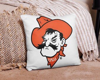 Funda de almohada Pistol Pete, funda de almohada de los Oklahoma State Cowboys