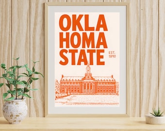 Arte mural para el césped de la biblioteca del campus de la Universidad Estatal de Oklahoma, descarga digital