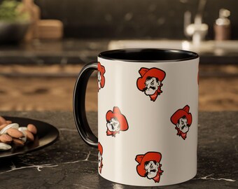 Taza Pistol Pete de la Universidad Estatal de Oklahoma - Regalo oficial para aficionados de OSU