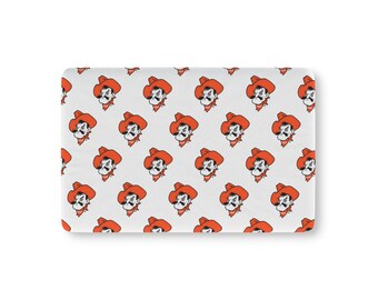 Sábana bajera ajustable para cuna de Oklahoma State, diseño de Pistol Pete para habitación infantil, regalo de los Cowboys de OSU