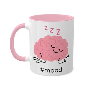 Neuroscience Mug, Sleepy Brain Neuroscience Mug, Funny Neuroscience Gift, Brain Mug, Neuroscience Gifts, Scientist Gift, Neuroscience Lover