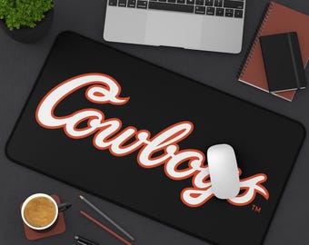 Alfombrilla de escritorio de los Oklahoma State Cowboys, alfombrilla de ratón para juegos de OSU