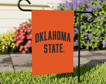 Bandera de jardín de los Oklahoma State Cowboys, bandera naranja de OSU para patio