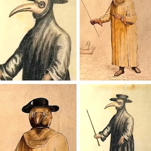 Carte collezionabili artistiche del Dottore della Peste: da usare per diari, regali e altro ancora