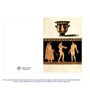 Collection de cartes de voeux (art de la Grèce antique) : à utiliser pour des cadeaux, des journaux et bien plus encore