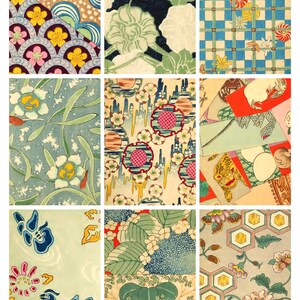 Collezione di carte collezionabili artistiche con motivi di design giapponese — Da utilizzare per diari e altro ancora