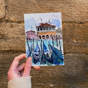 Postales Venecia Acuarela [10x15 cm]