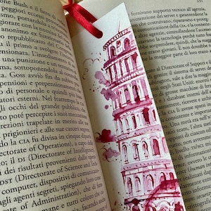 Pisa-Aquarell-Lesezeichen [5x18 cm]