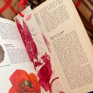 Tuscany Watercolor Bookmark - Hand Made