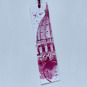Rome Watercolor Bookmark - Hand Made - Etsy