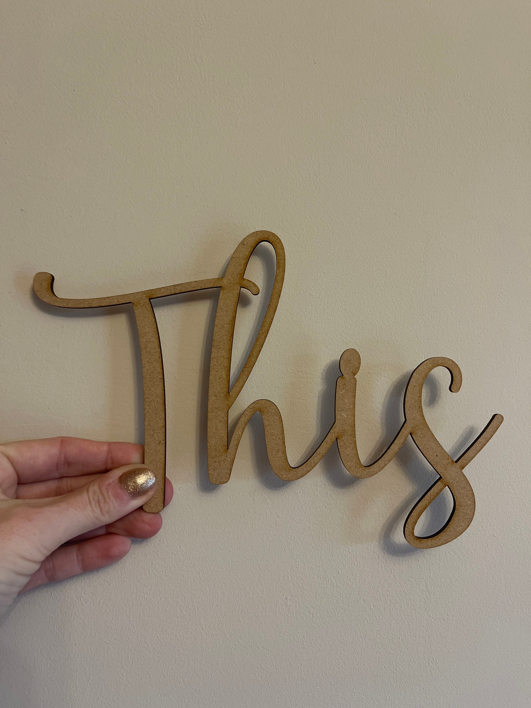 This is Us Cut Out Lettering Wall Words Wall Words Family Photo Wall