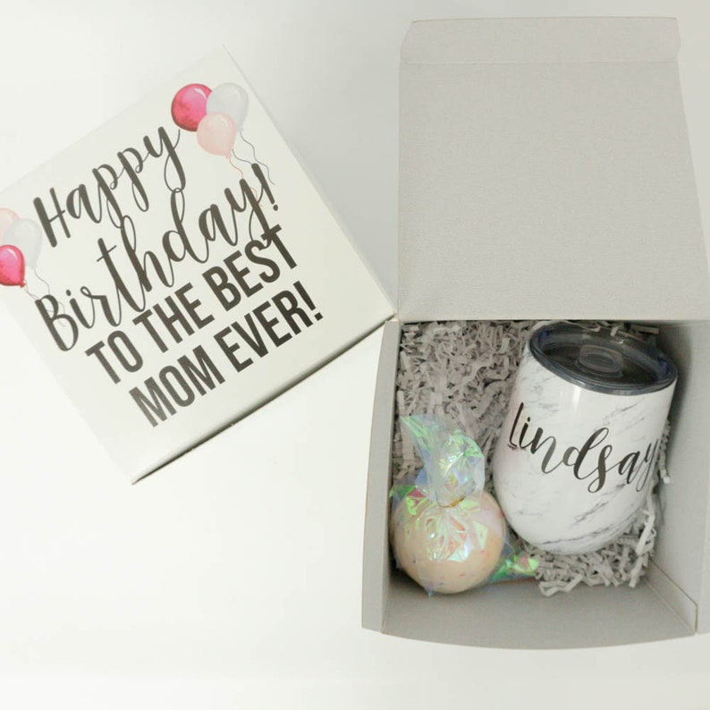 Happy Birthday to the Best Mom Ever Gift Box Personalized Etsy