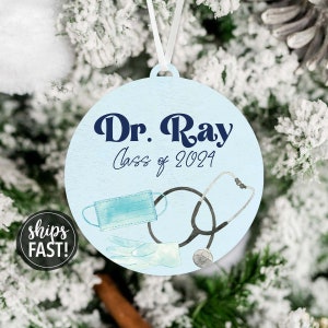 Personalized Doctor Ornament | Personalized Medical Doctor Gift Custom Doctor Ornament Medical School Christmas Gift