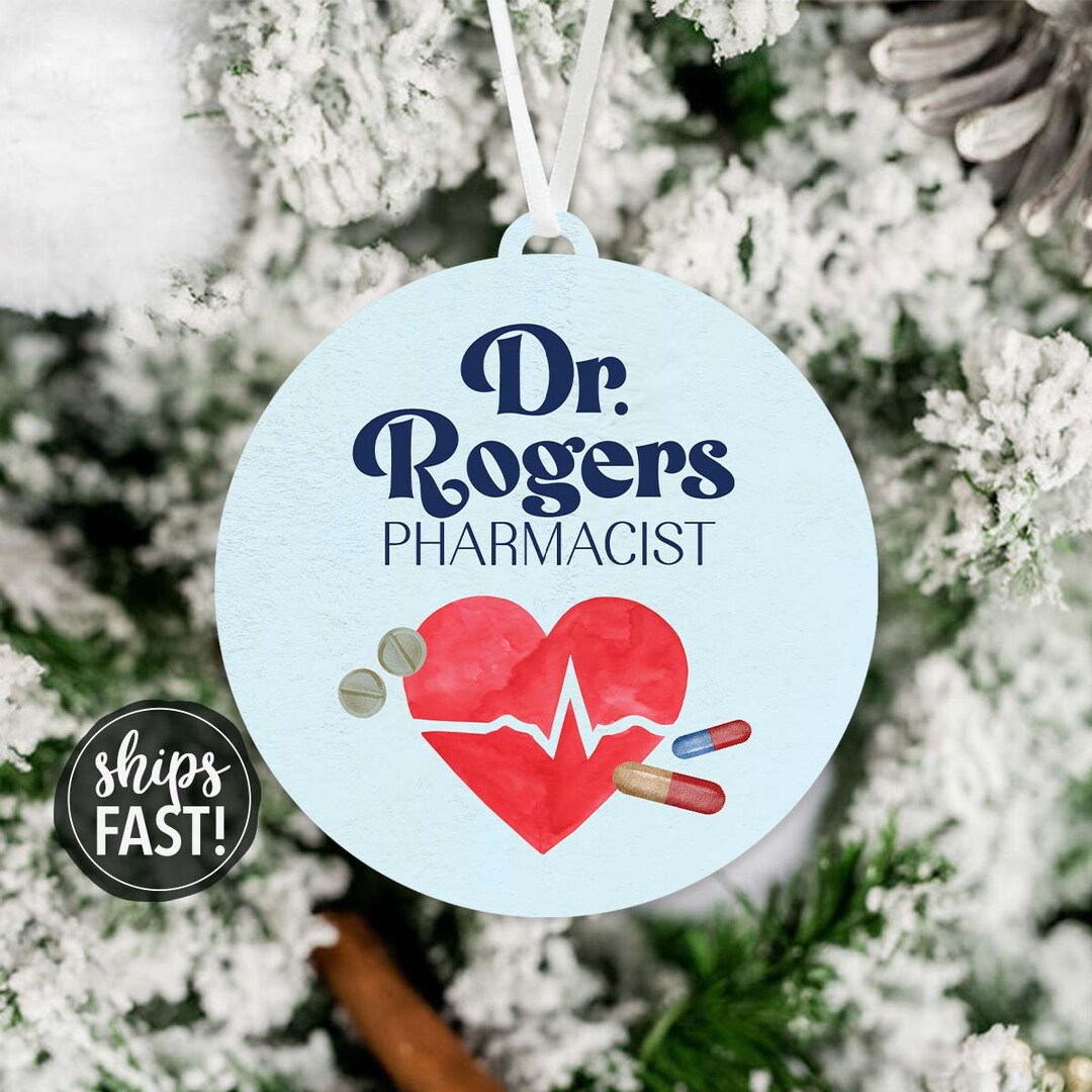Personalized Pharmacist Ornament Custom Pharmacist Ornament Gift for