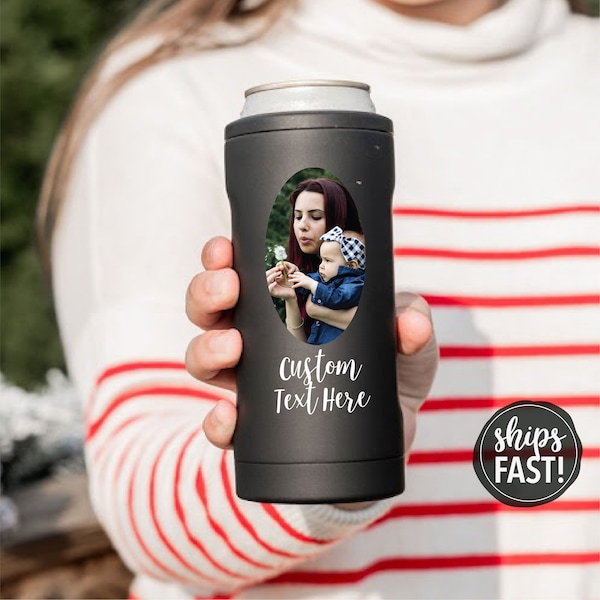 Custom Photo Brumate Hopsulator Schlank | Personalisierter Foto-Metalldosenkühler Benutzerdefinierte Fotobecher Entwerfen Sie Ihren eigenen Becher personalisiertes Geschenk