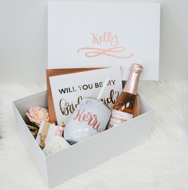 Will You Be My Bridesmaid Proposal Box Will You Be My Bridesmaid Gift Box Will You Be My Bridesmaid Box Maid of Honor Proposal