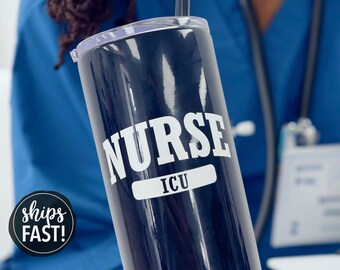 Personalized Nurse Tumbler | Nurse Tumbler New Nurse Gift Nursing Student Water Bottle Personalized Gift for Nurse Graduating