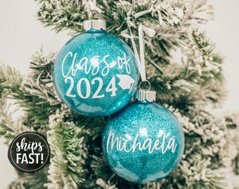 Personalized Class of 2024 Ornament | Graduation Ornament Graduate Gift Personalized Graduation Gift