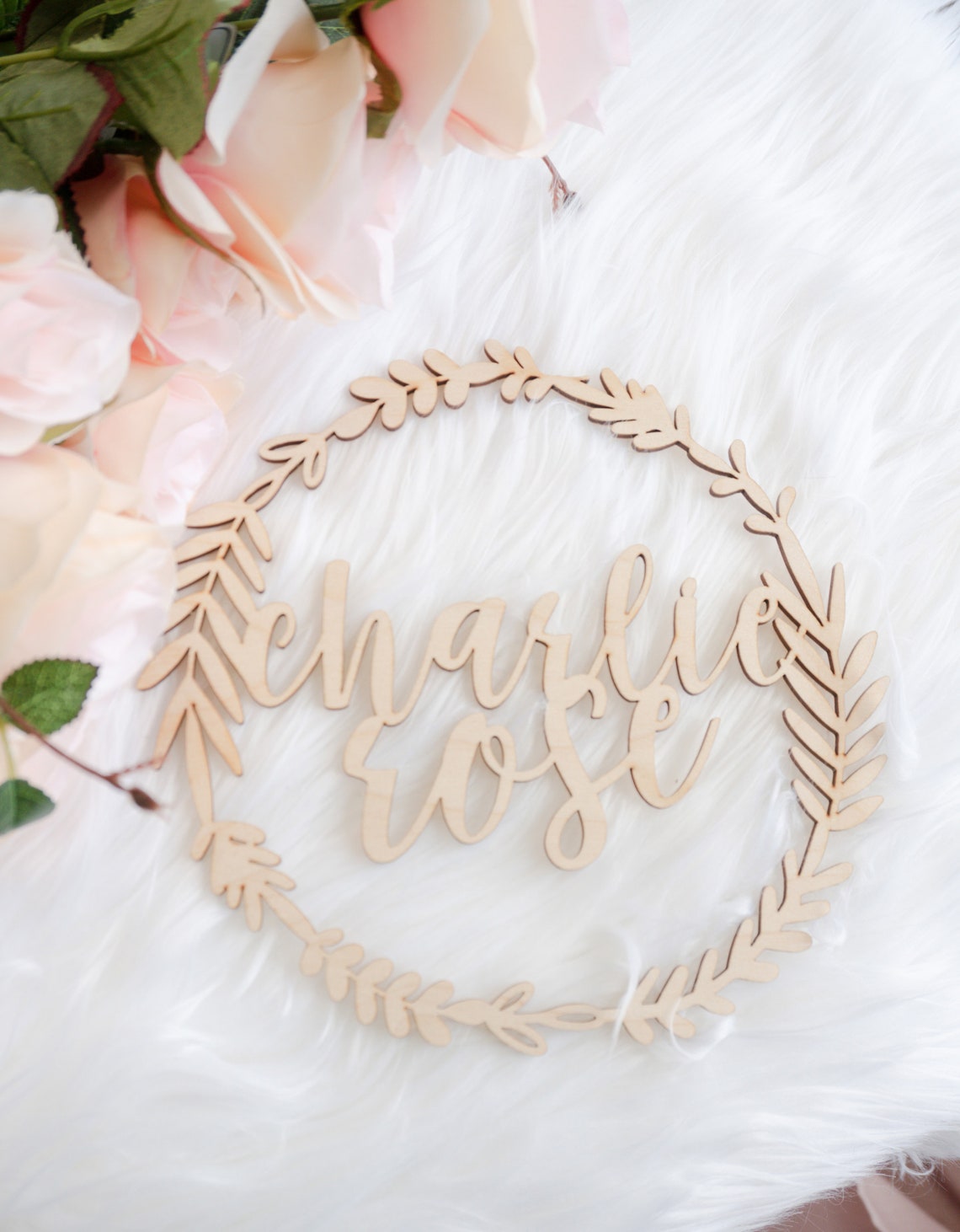 Custom Wood Name Cut Out Acrylic Name Cut Out Personalized Etsy