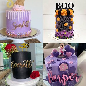 Personalized Baptism and Name Cake Plate Baby Christening Cake Name