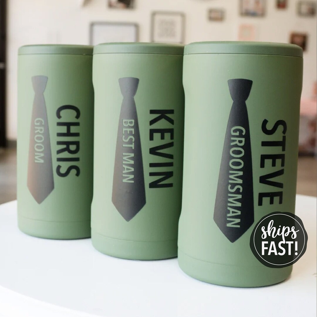 Personalized Groomsmen Brumate Hopsulator Trio Groomsman Gift Stainless