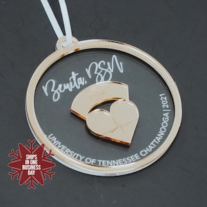 Personalized Nurse Ornament | Personalized Registered Nurse Ornament Custom Graduated BSN Ornament Nurse Graduation Gift