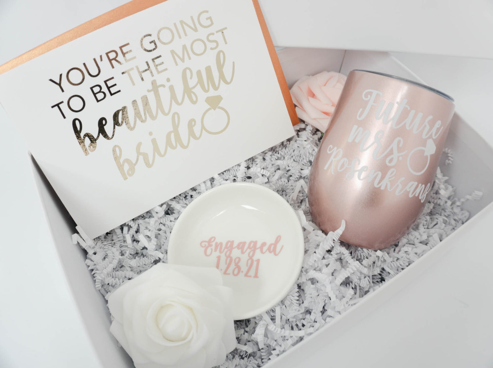 Engagement Gift Box Engaged Gift Set Engagement Gift Set Etsy