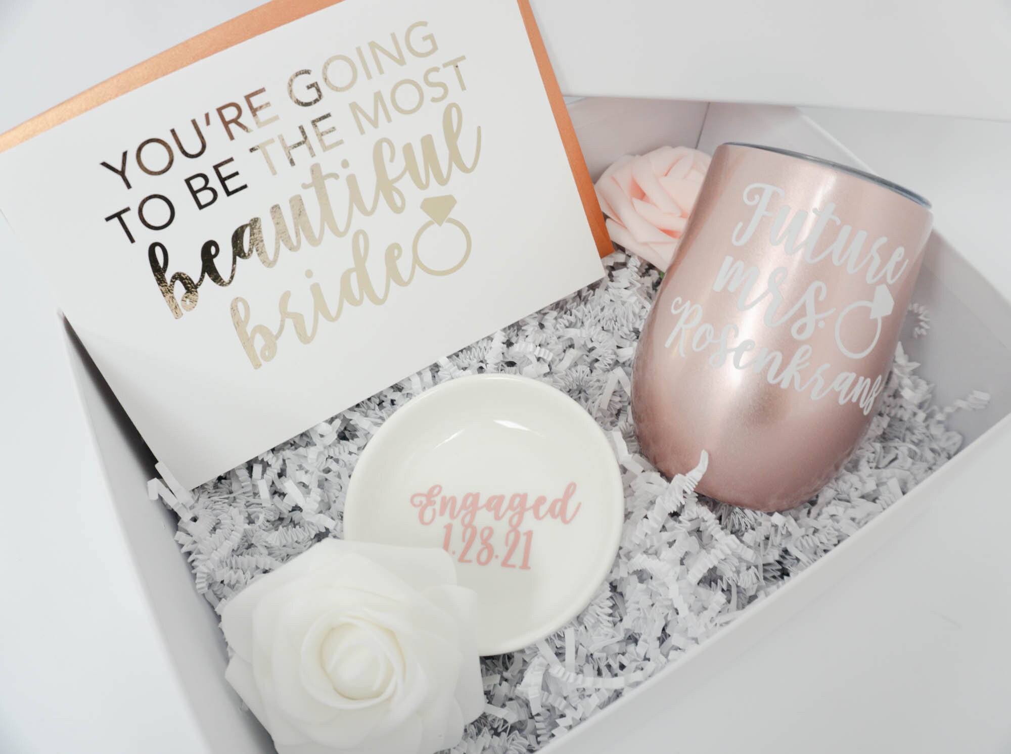 Engagement Gift Box Engaged Gift Set Engagement Gift Set Etsy