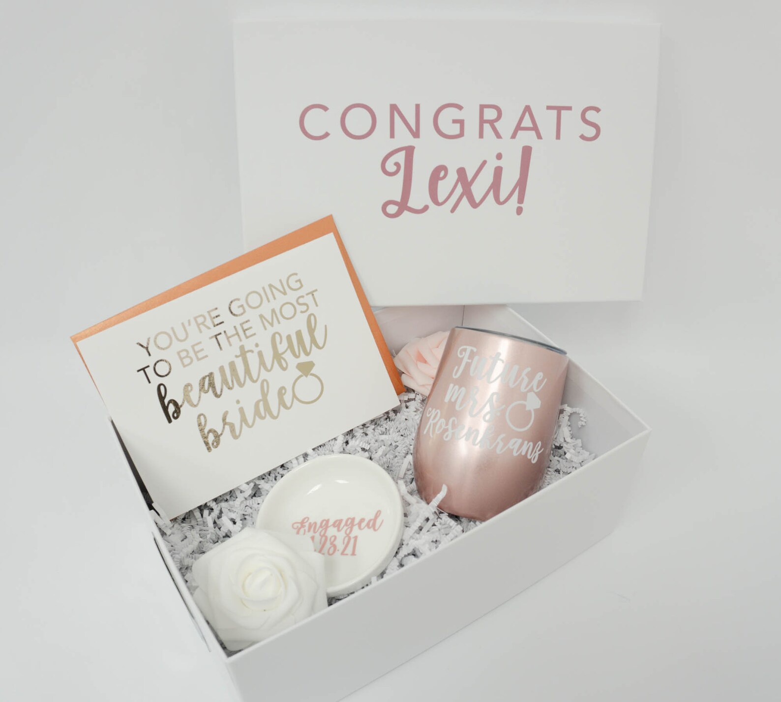 Engagement Gift Box Engaged Gift Set Engagement Gift Set Etsy