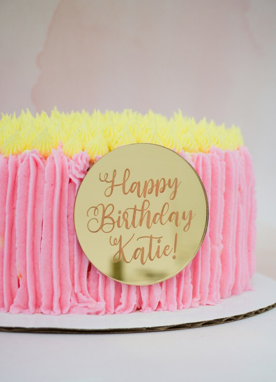 Happy Birthday Cake Plate Birthday Cake Plaque Birthday Etsy