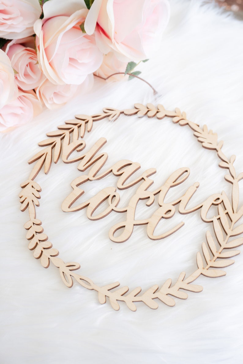 Custom Wood Name Cut Out Acrylic Name Cut Out Personalized Etsy