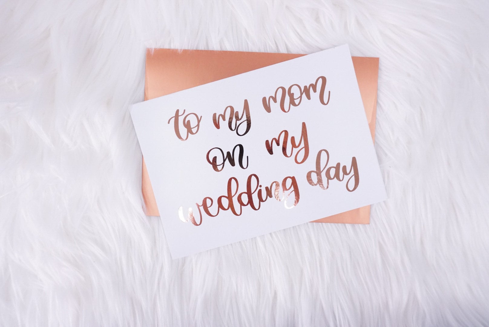 To My Mom on My Wedding Day Thank You Card for Mom Thank You - Etsy