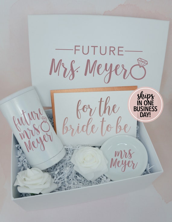 Engagement Gift Box Engaged Gift Set Engagement Gifts Etsy