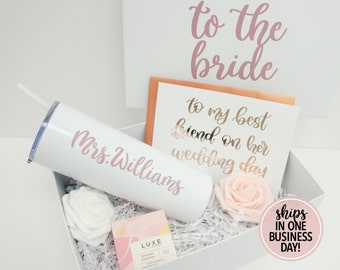 Bride Day of Gift from Best Friend | Wedding Gift | Bride Gift from Maid of Honor | Gift for Bride from Maid of Honor | Gifts for Bride