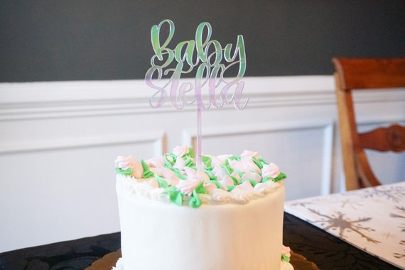 Baby Shower Cake Topper Custom Baby Shower Cake Topper Custom Baby Shower Cake Topper Baby Shower Decor Personalized Baby Shower Topper