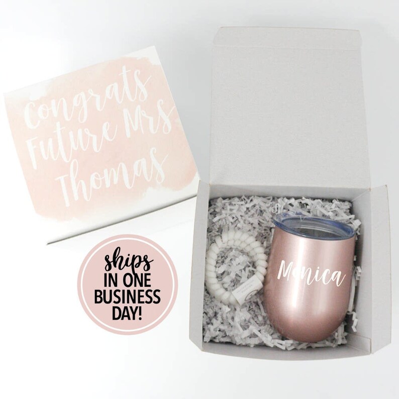 Engagement Gift Box Engaged Gift Set Engagement Gift Set Etsy