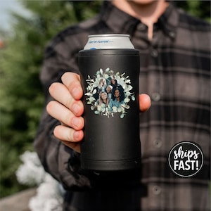 Trio de Brumate Hopsulator com Foto Personalizada | Refrigerador de Latas de Metal com Foto Personalizada | Copo com Foto Personalizada | Crie seu Próprio Copo | Presente Personalizado
