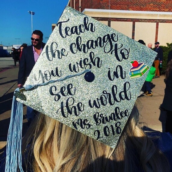Graduation Cap Decal Graduation Cap Custom Custom Etsy