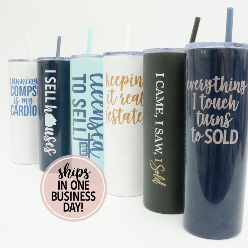 Realtor Tumbler Gift Real Estate Agent Gift Realtor Tumbler Etsy