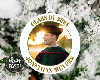 Graduation Photo Ornament | Graduate School Ornament Custom Graduate Ornament College Graduation Gift Graduation Picture
