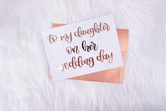 gift to my daughter on her wedding day