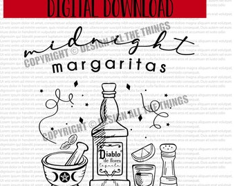 Practical Magic Shirt - Practical Magic SVG - Midnight Margaritas - Witch Shirts - Halloween - Full Coven - Digital Download