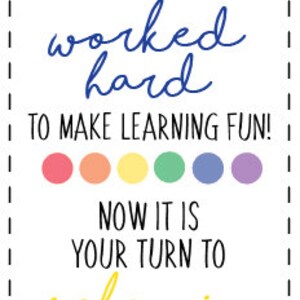 Last day of school gifts - teacher gifts - digital download - wine tag printable - teacher printable - end of school year gift image 2