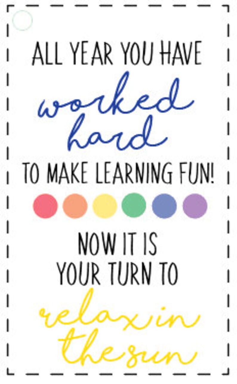 Last day of school gifts - teacher gifts - digital download - wine tag printable - teacher printable - end of school year gift image 2