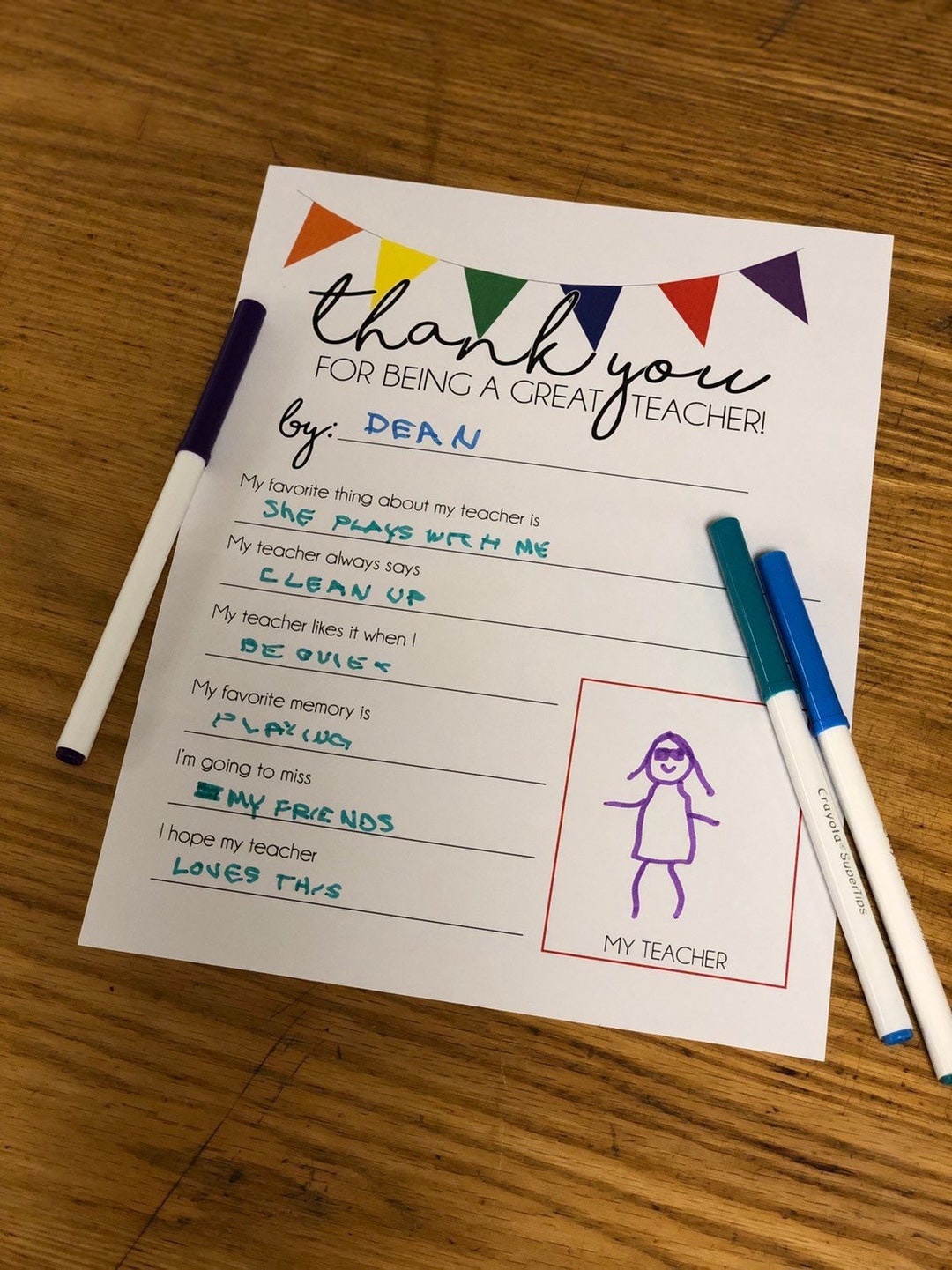 Teacher Gift Ideas - Teacher Printable - Thank a Teacher - Teacher ...